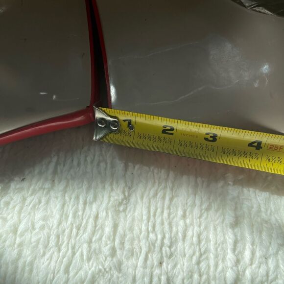 Melissa Patchuli ankle Strap Wedge - Cream Red SZ 9 - Picture 10 of 13